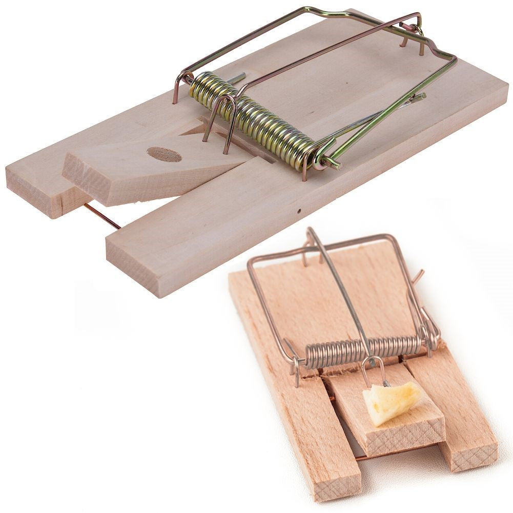 Wooden mouse trap 17.5x8.5 cm