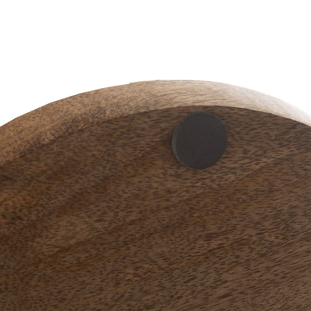 Wooden patera for cakes, tarts, fruit and snacks in mango wood