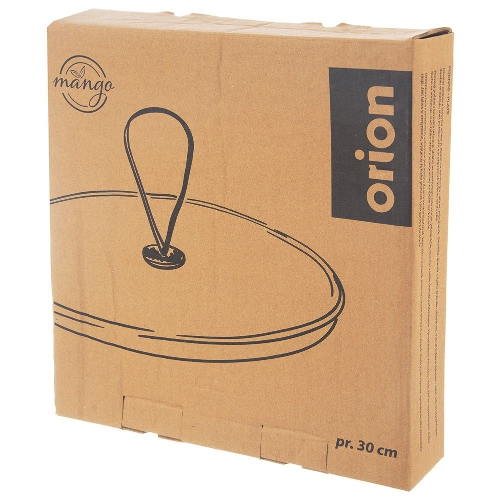 Wooden patera for cakes, tarts, fruit and snacks in mango wood