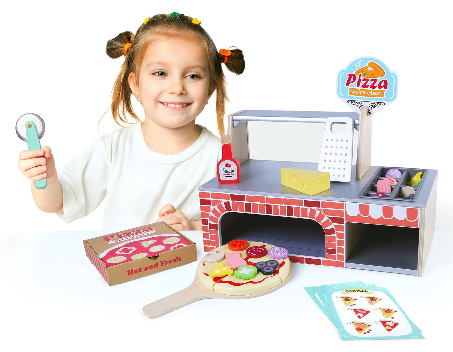 Wooden pizza oven counter accessories accessories