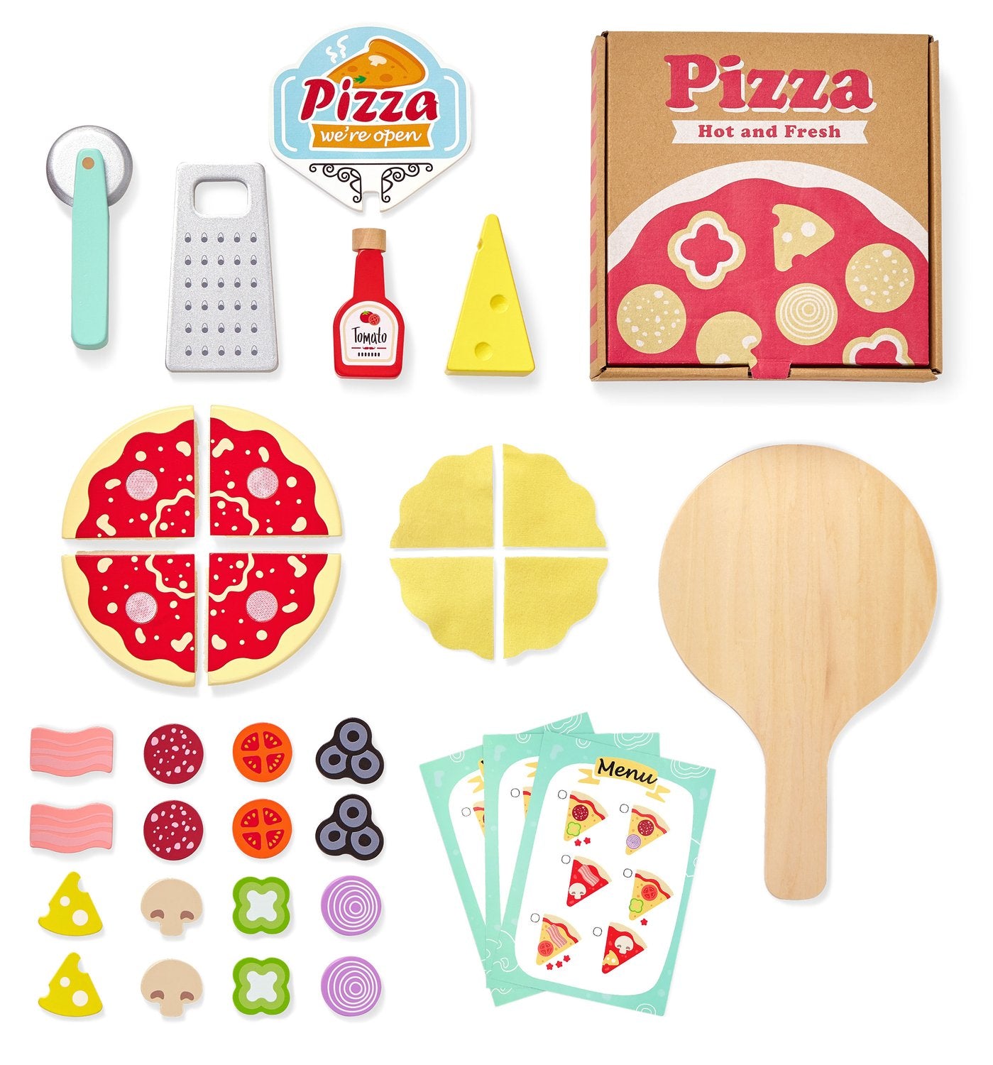 Wooden pizza oven counter accessories accessories
