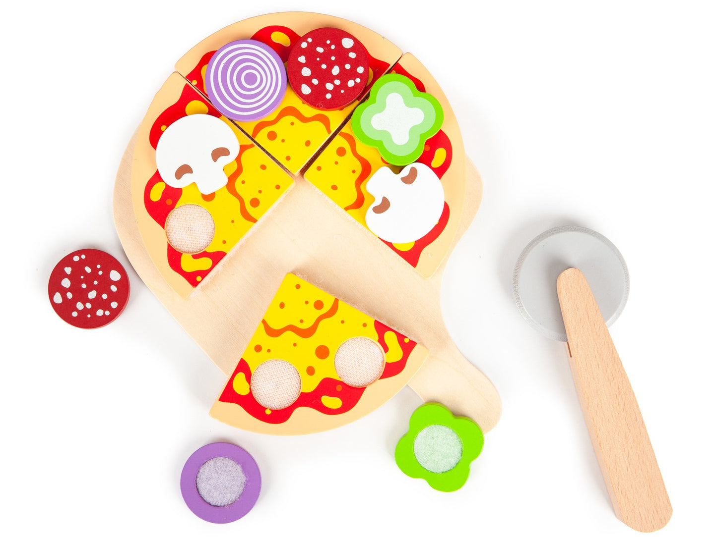 Wooden pizza oven + kitchen accessories Ecotoy