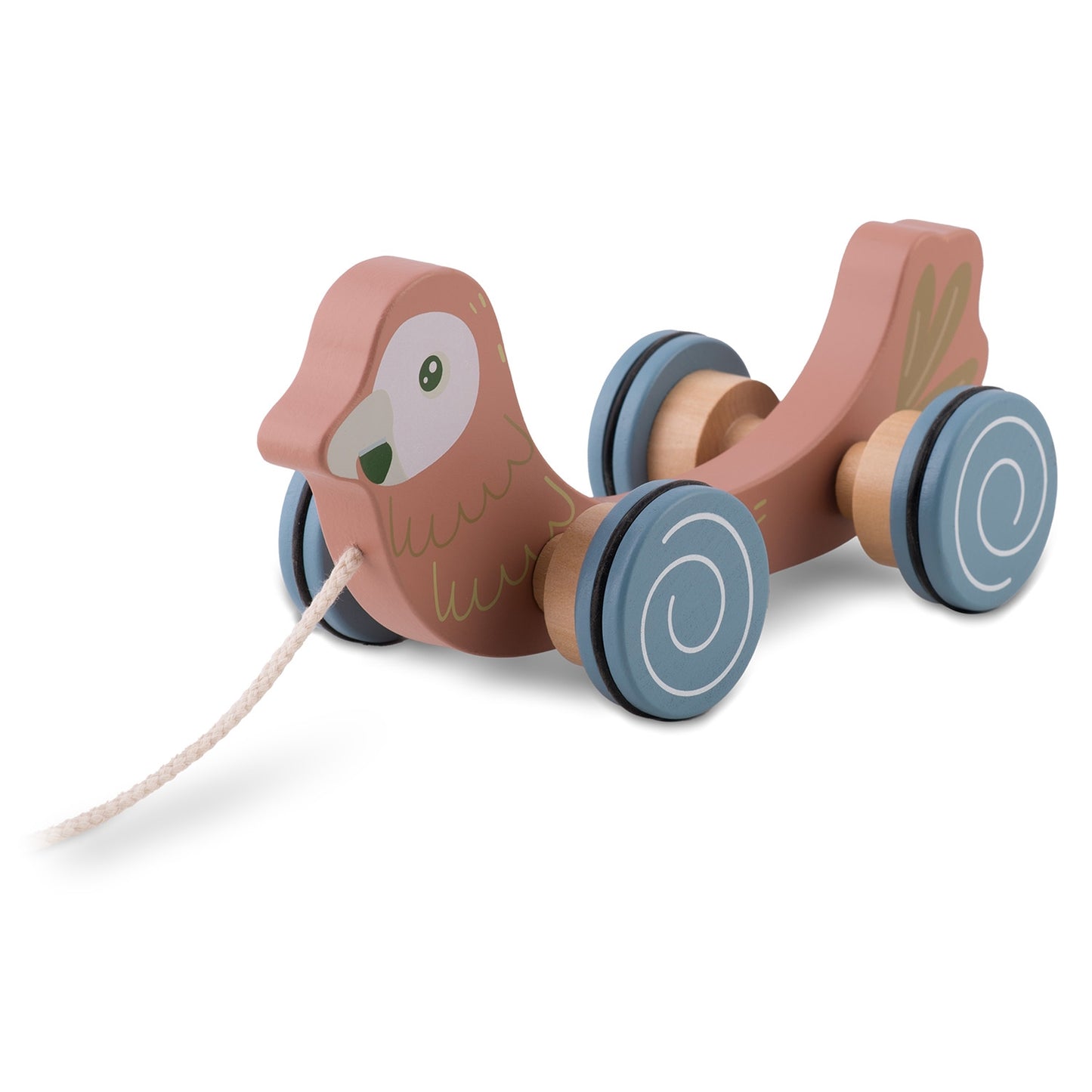 Wooden pulling toy Parrot NK-854 Nukido