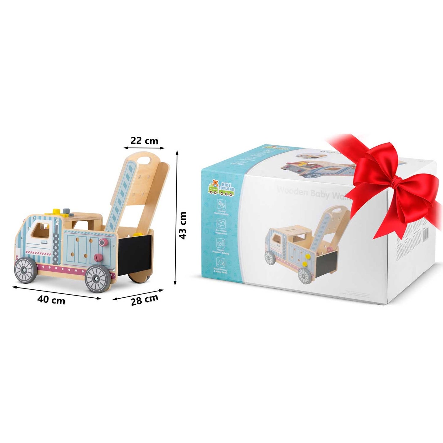 Wooden push walker with tools RK-874 Ricokids