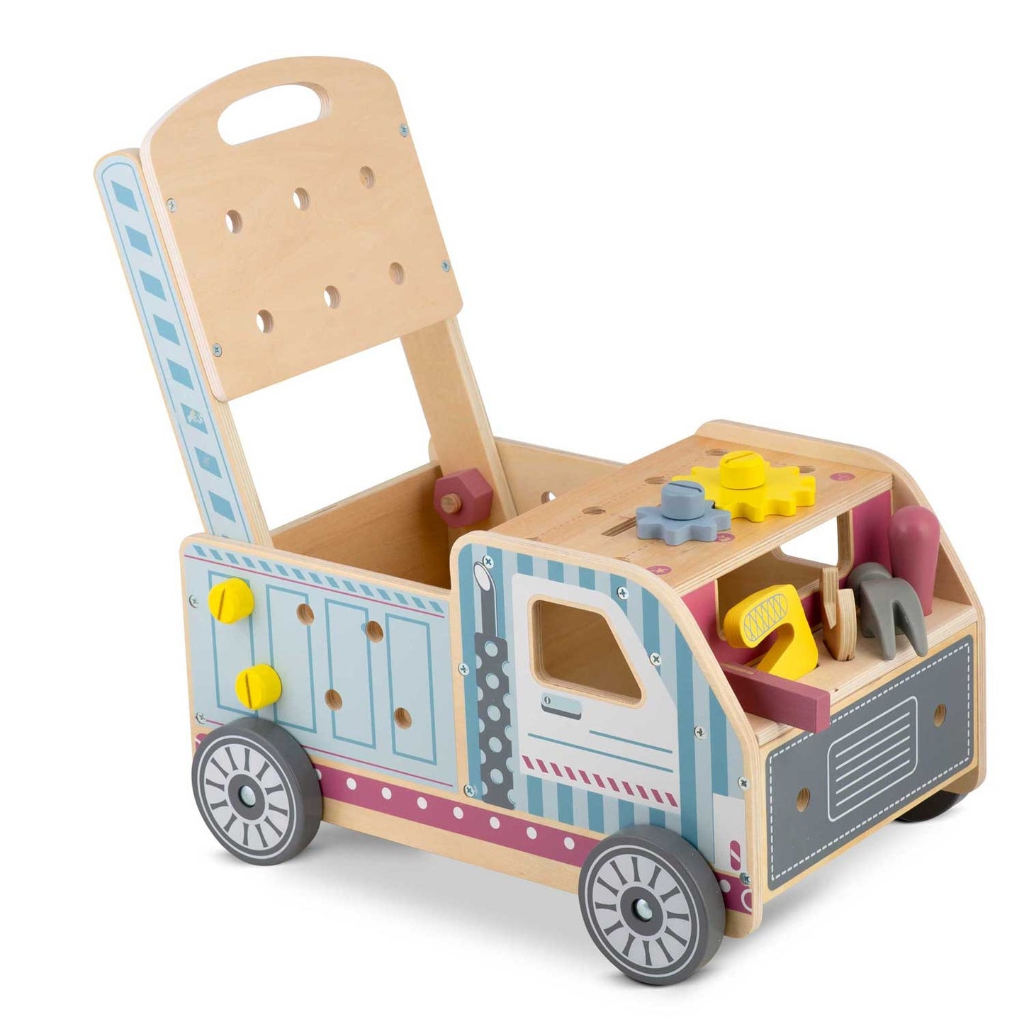Wooden push walker with tools RK-874 Ricokids