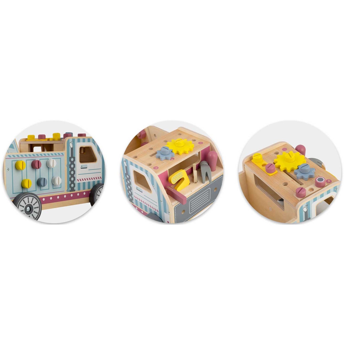 Wooden push walker with tools RK-874 Ricokids