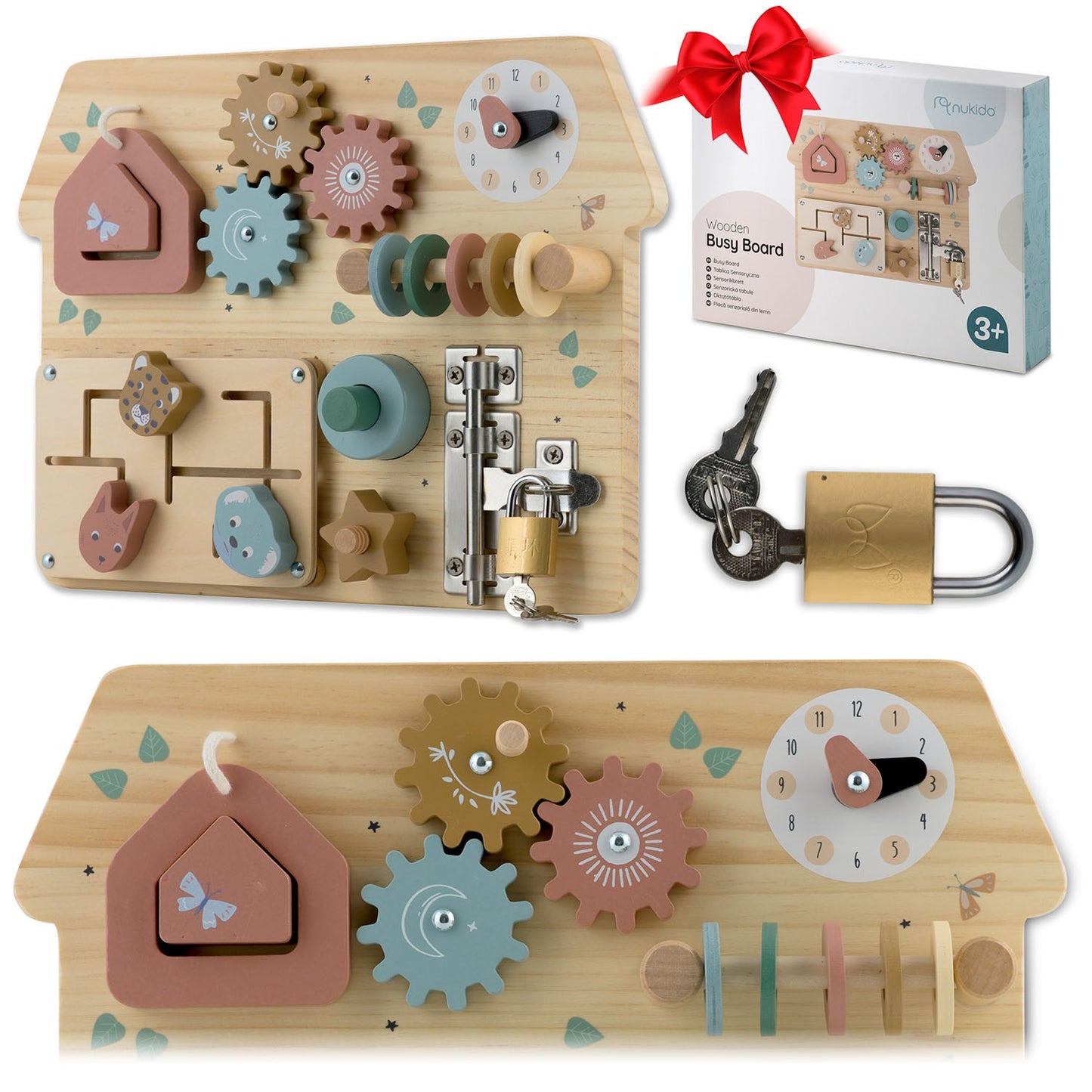 Wooden sensory board NK-859 Nukido