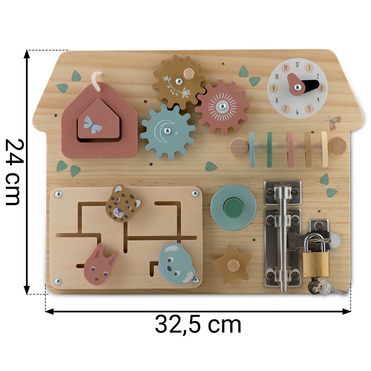 Wooden sensory board NK-859 Nukido