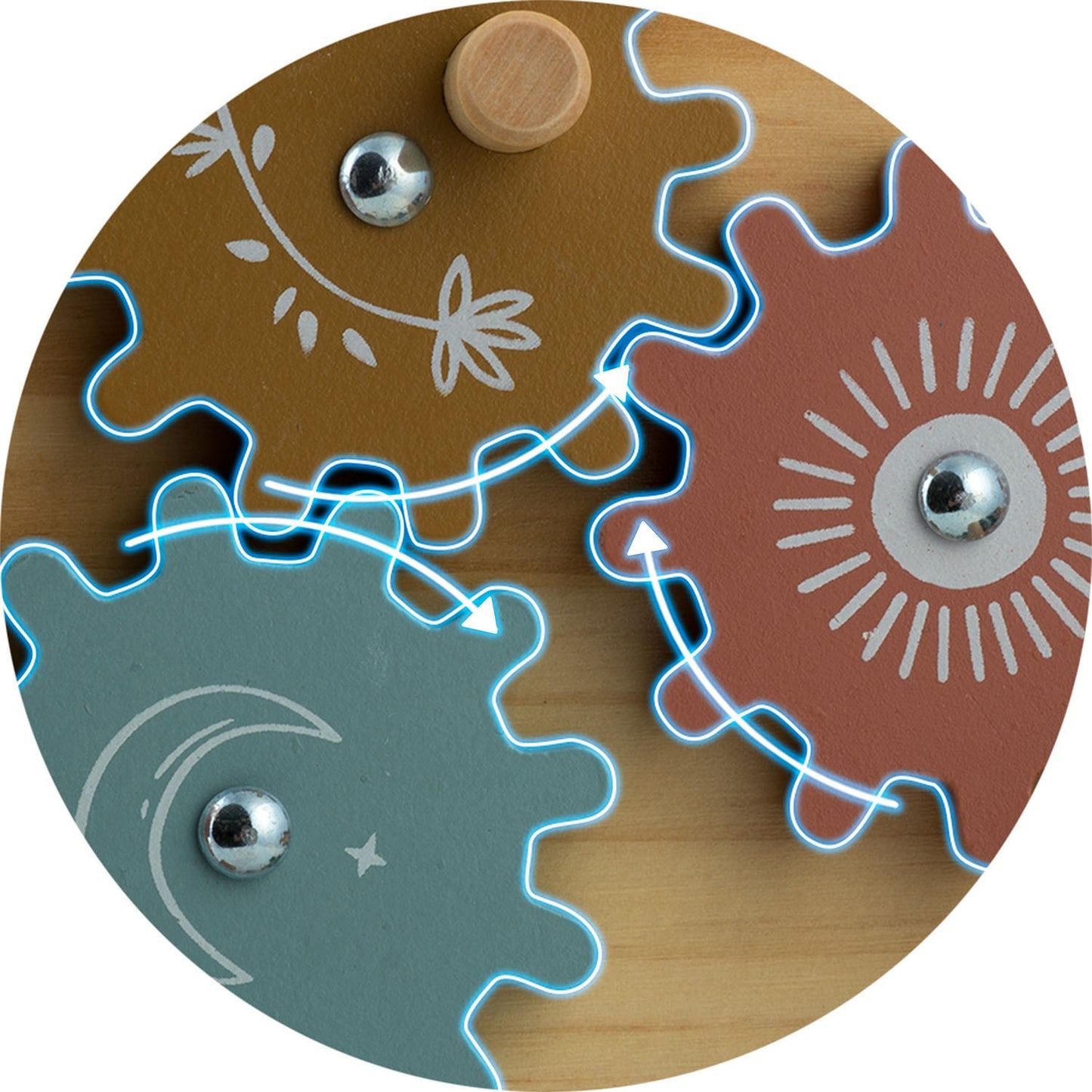 Wooden sensory board NK-859 Nukido