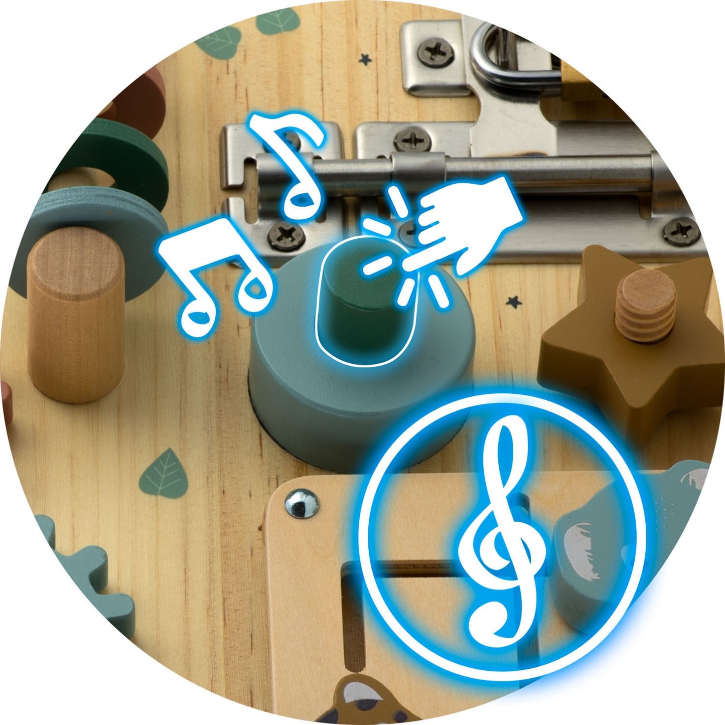 Wooden sensory board NK-859 Nukido