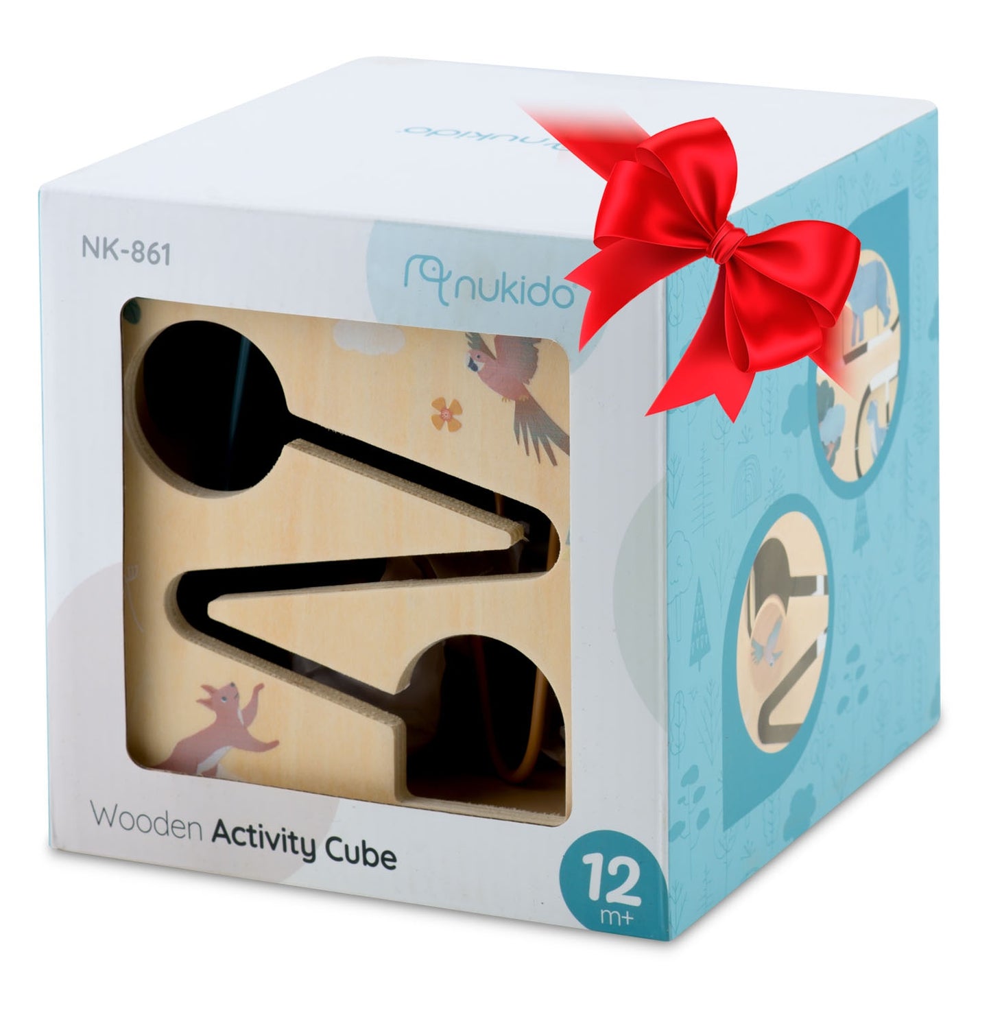 Wooden sensory cube toy NK-861 Nukido