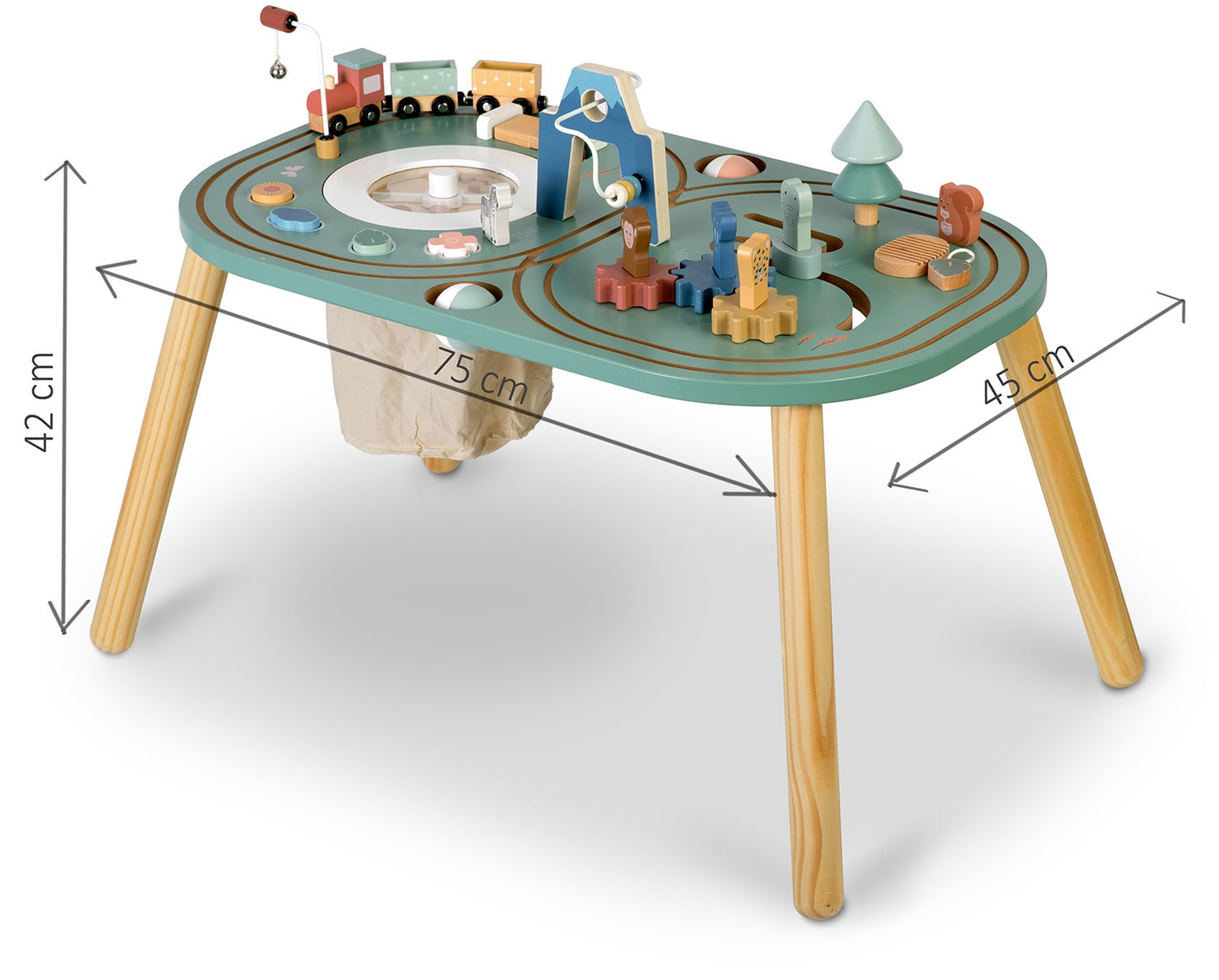 Wooden sensory table NK-865 Nukido