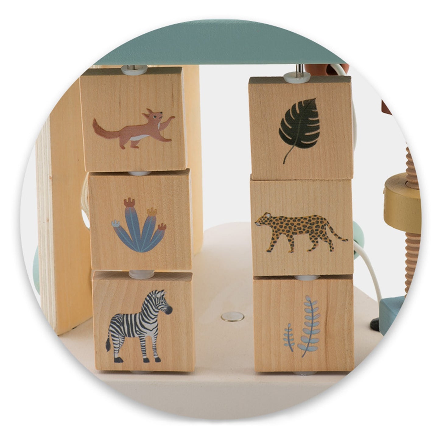 Wooden sensory triangle toy NK-860 Nukido