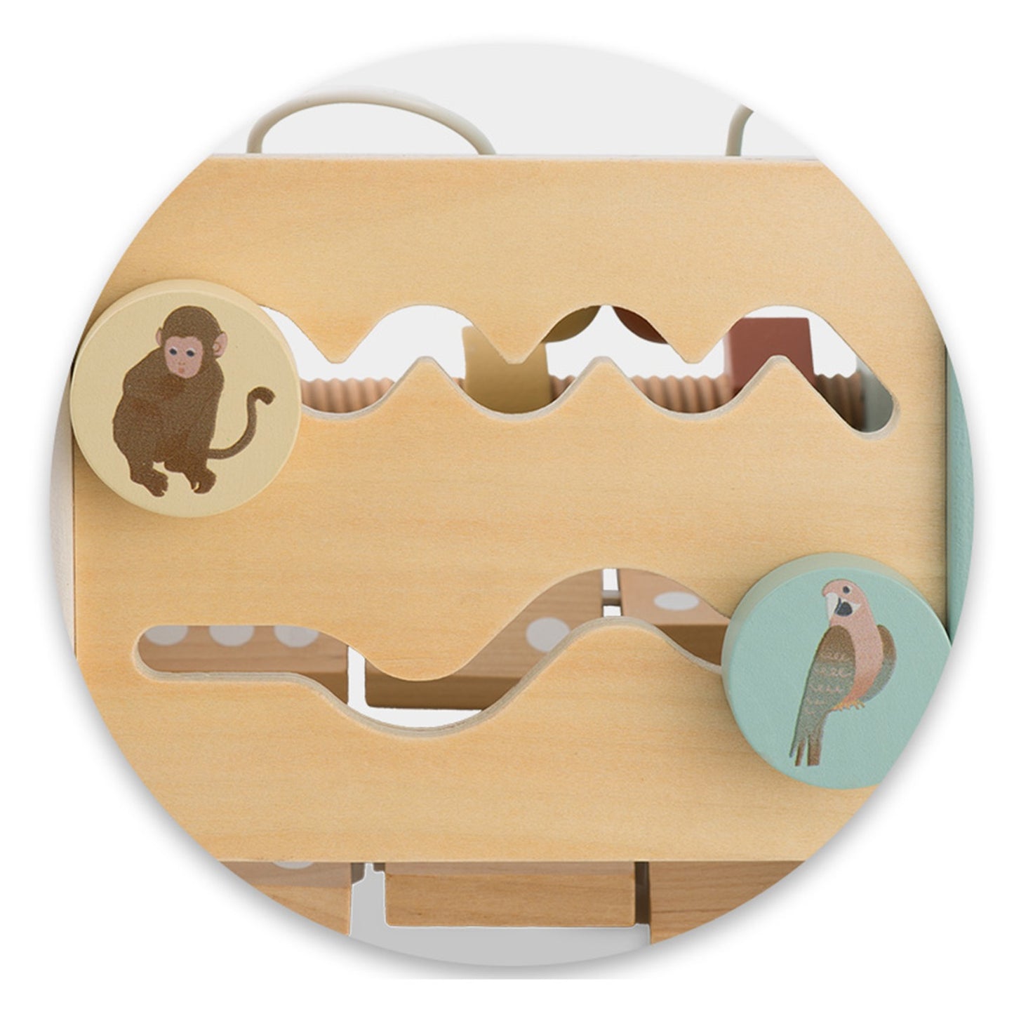 Wooden sensory triangle toy NK-860 Nukido