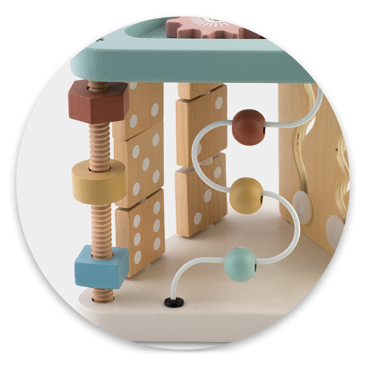 Wooden sensory triangle toy NK-860 Nukido