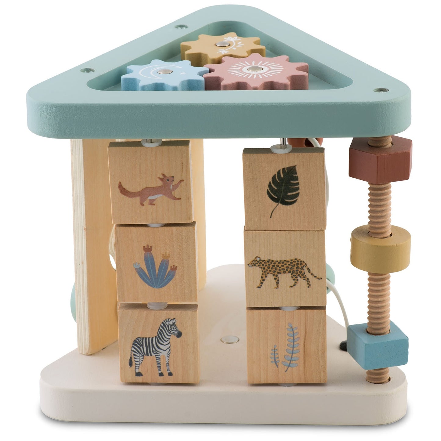 Wooden sensory triangle toy NK-860 Nukido