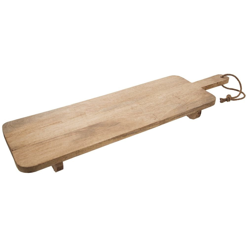 Wooden serving board on legs MANGO 100x27.5 cm