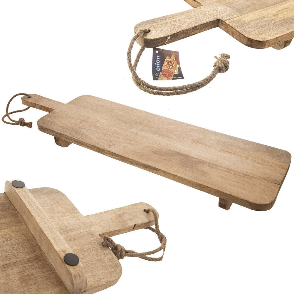 Wooden serving board on legs MANGO 100x27.5 cm