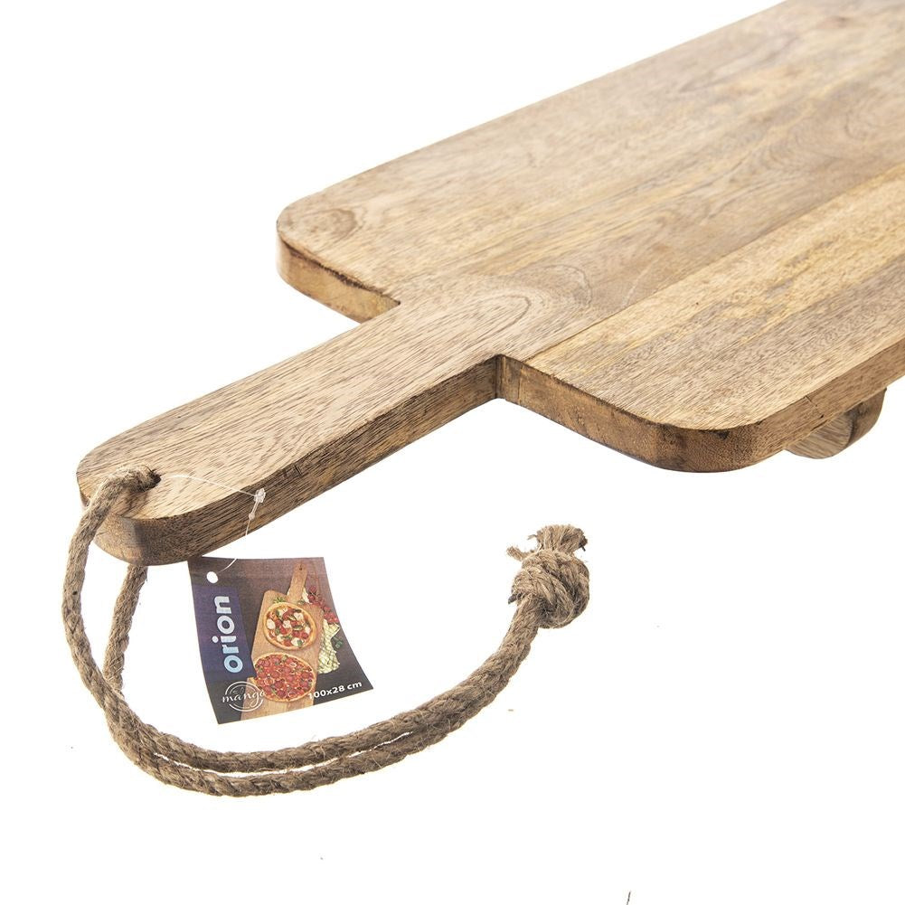 Wooden serving board on legs MANGO 100x27.5 cm