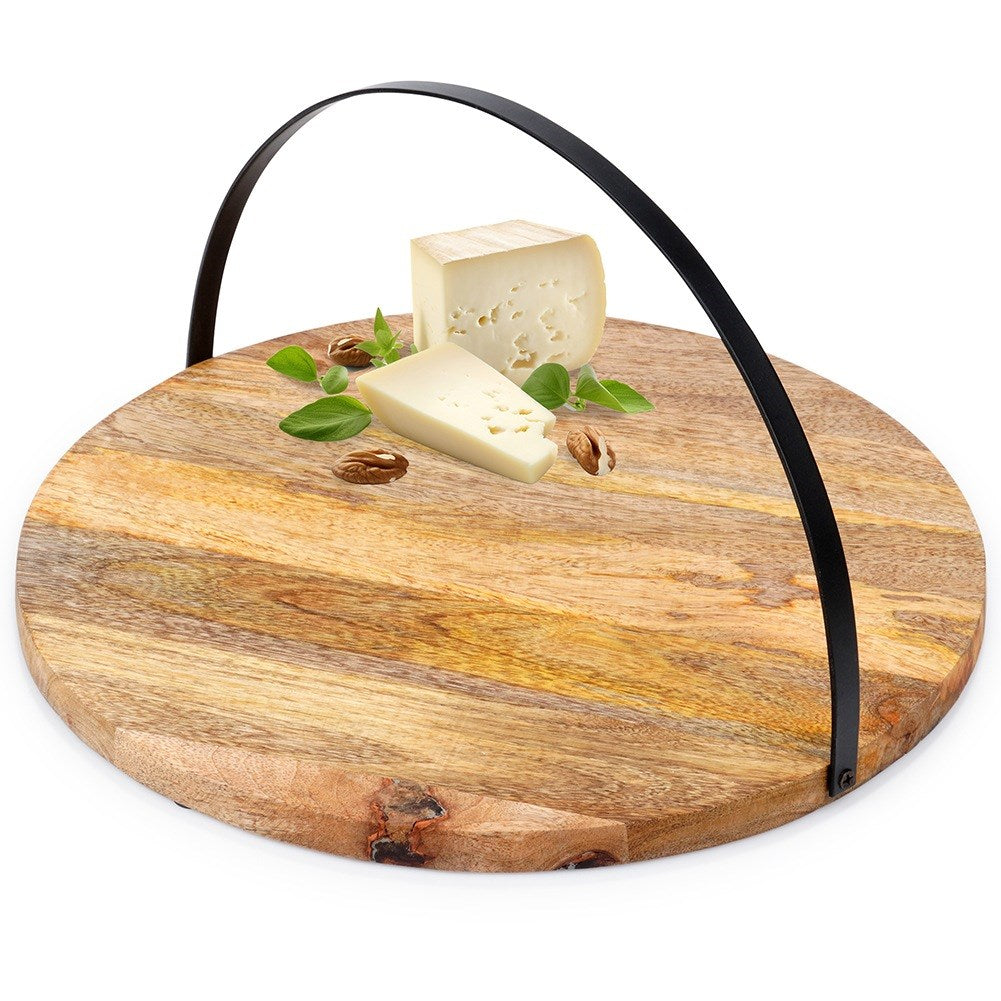 Wooden serving board tray 38.5 cm