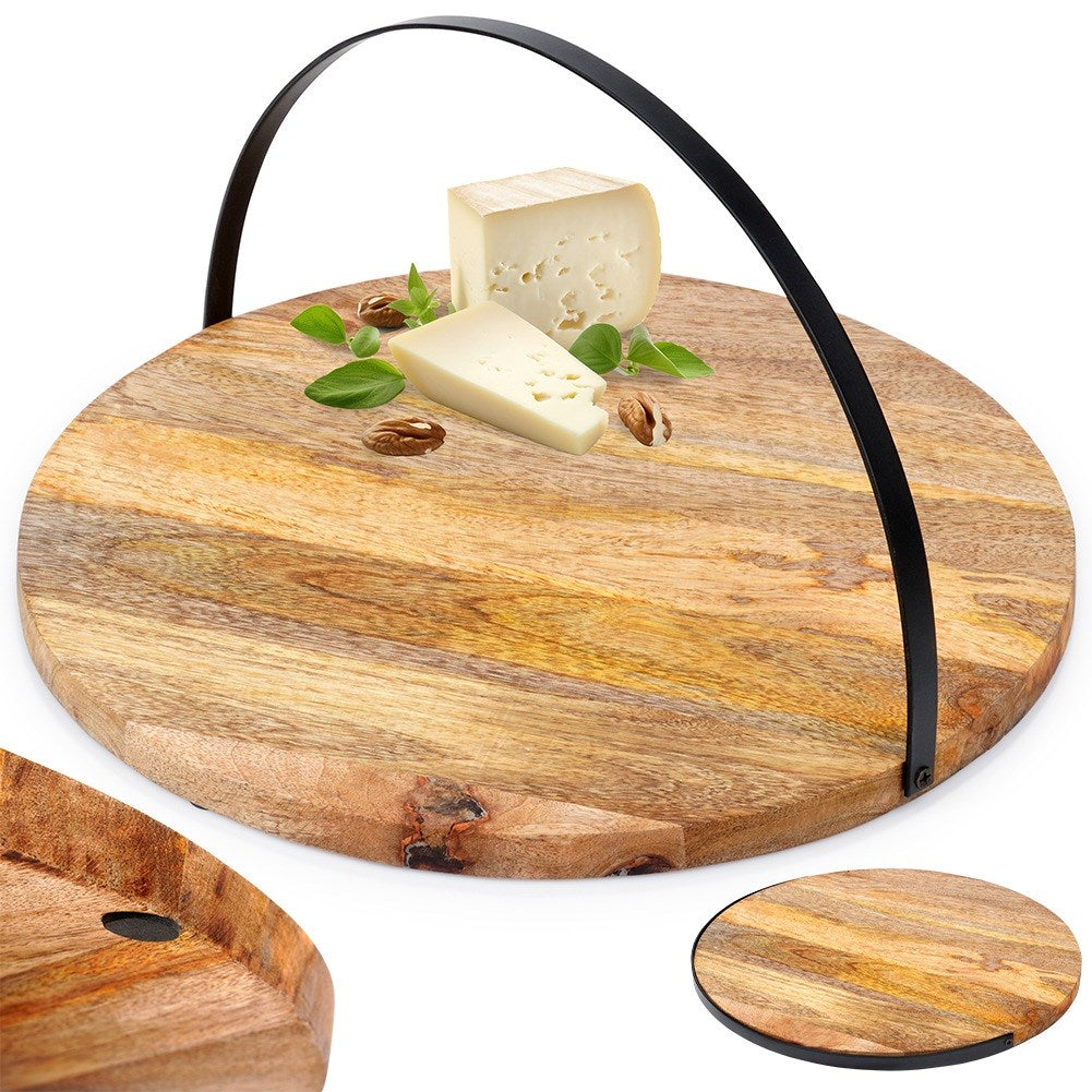 Wooden serving board tray 38.5 cm