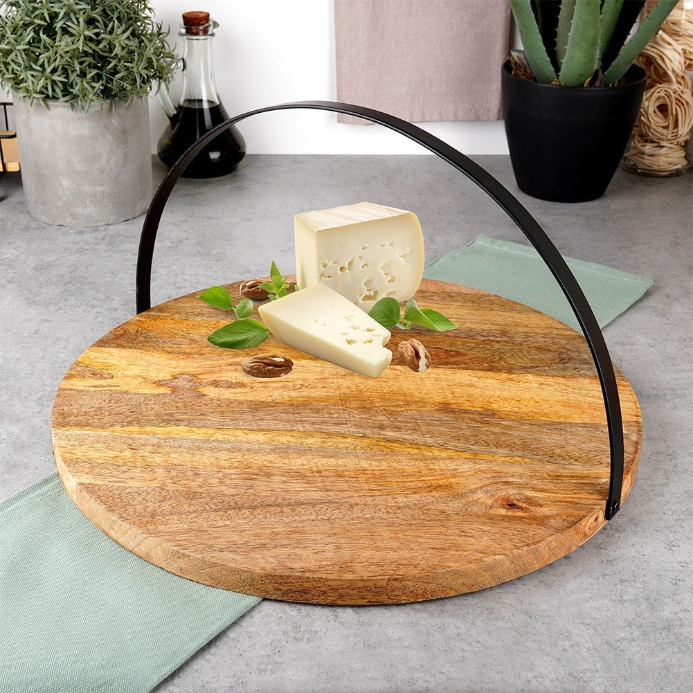 Wooden serving board tray 38.5 cm