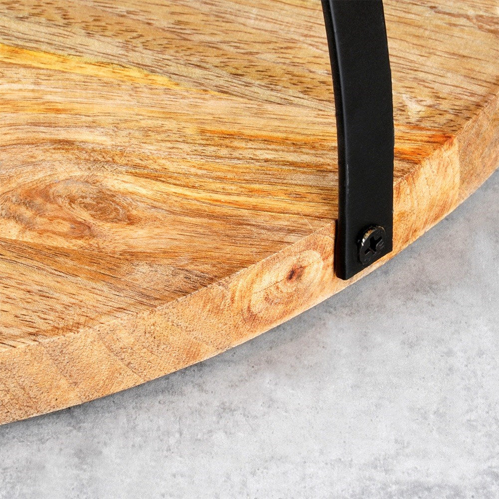 Wooden serving board tray 38.5 cm