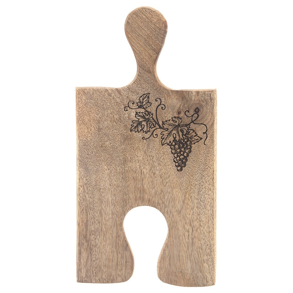 Wooden serving cutting board MANGO 29.5x15cm