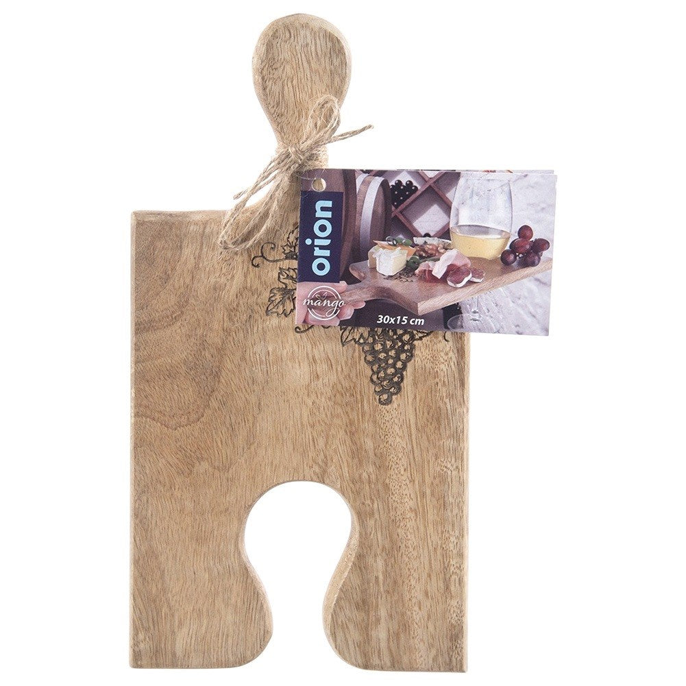 Wooden serving cutting board MANGO 29.5x15cm