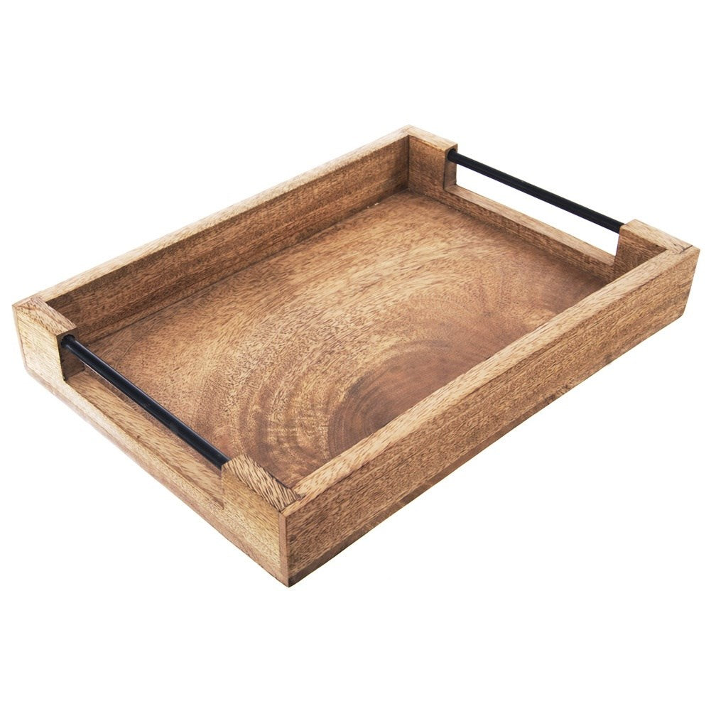 Wooden serving tray MANGO 35.5x25.5x5.5 cm