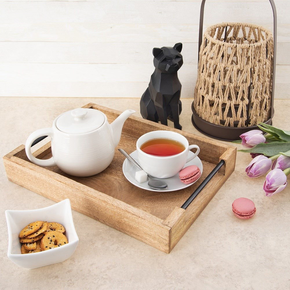 Wooden serving tray MANGO 35.5x25.5x5.5 cm