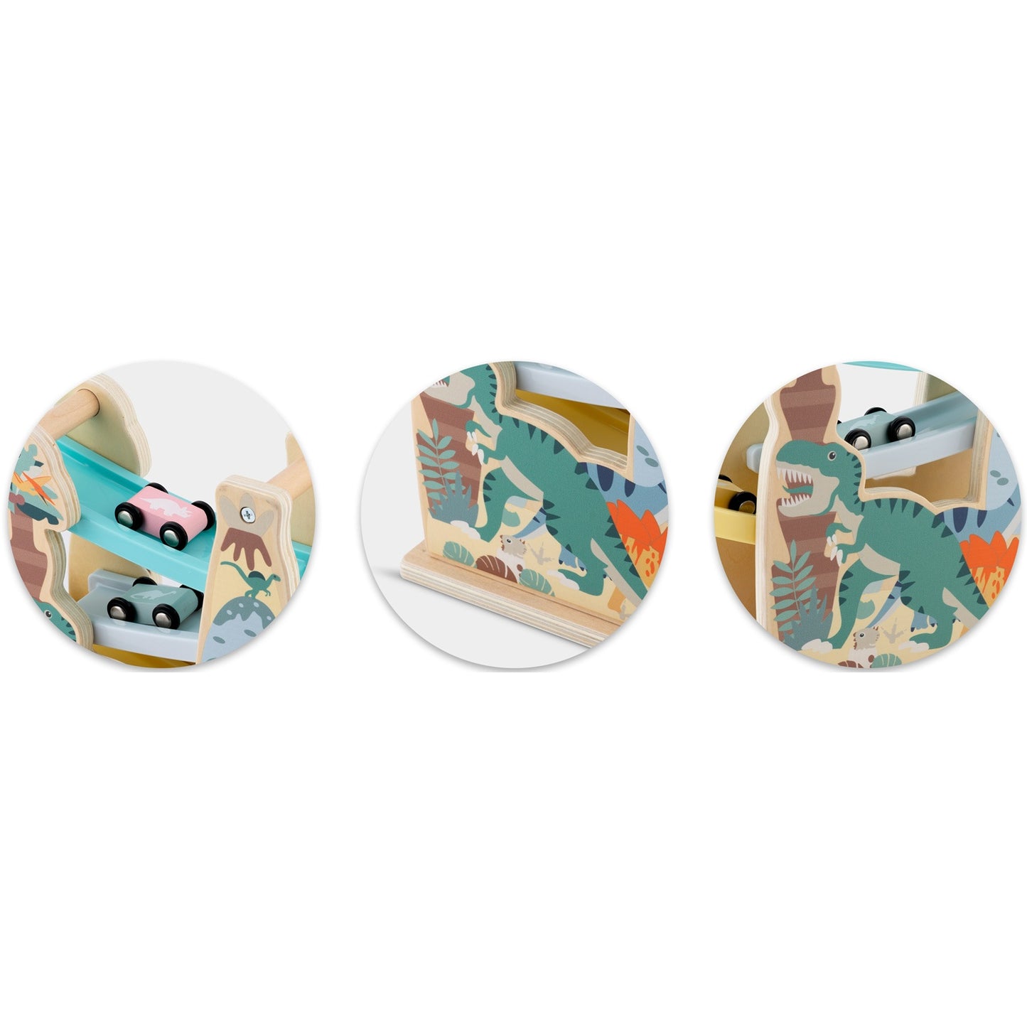 Wooden slide toy with cars RK-867 Ricokids