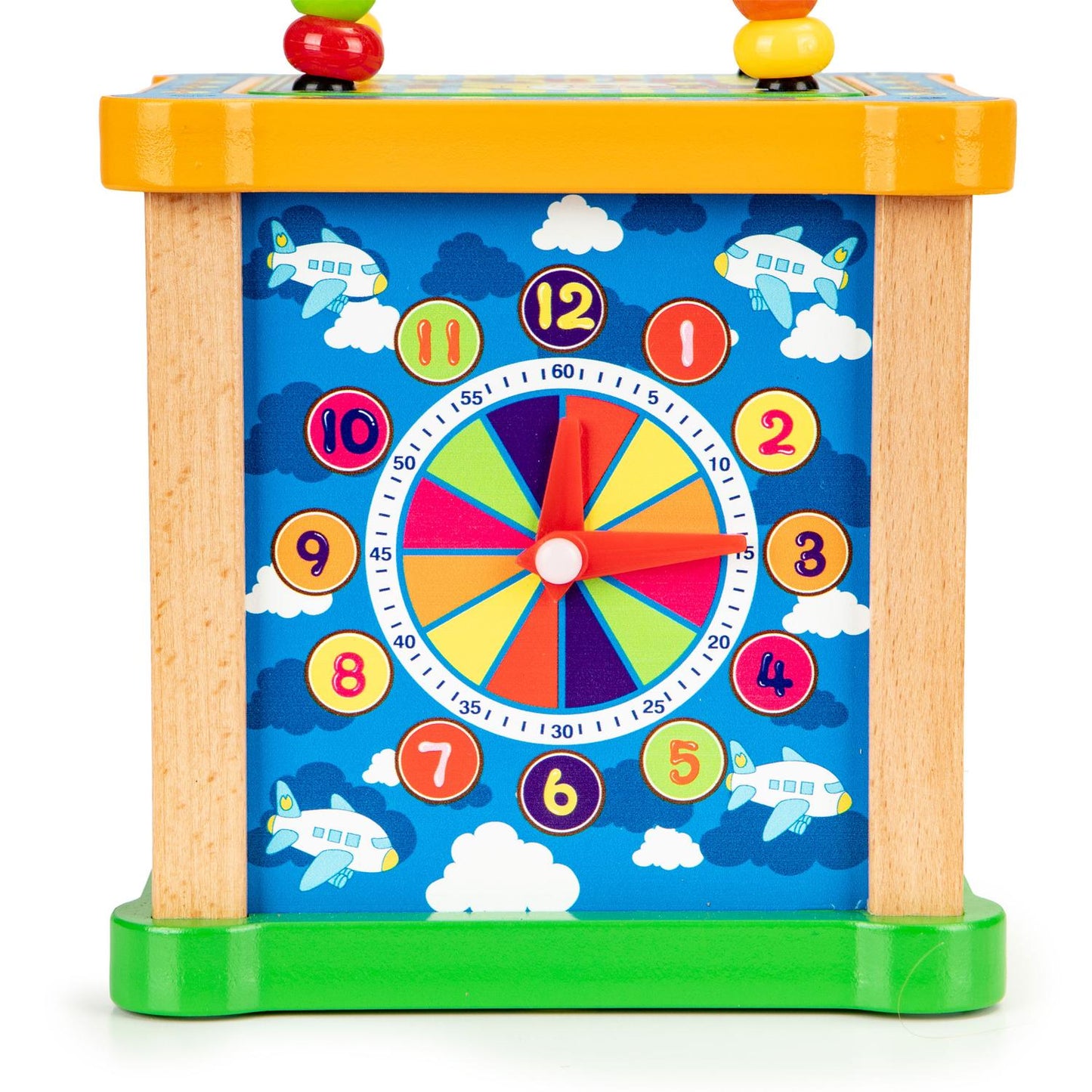 Wooden sorter educational cube + board mula Ecotoys