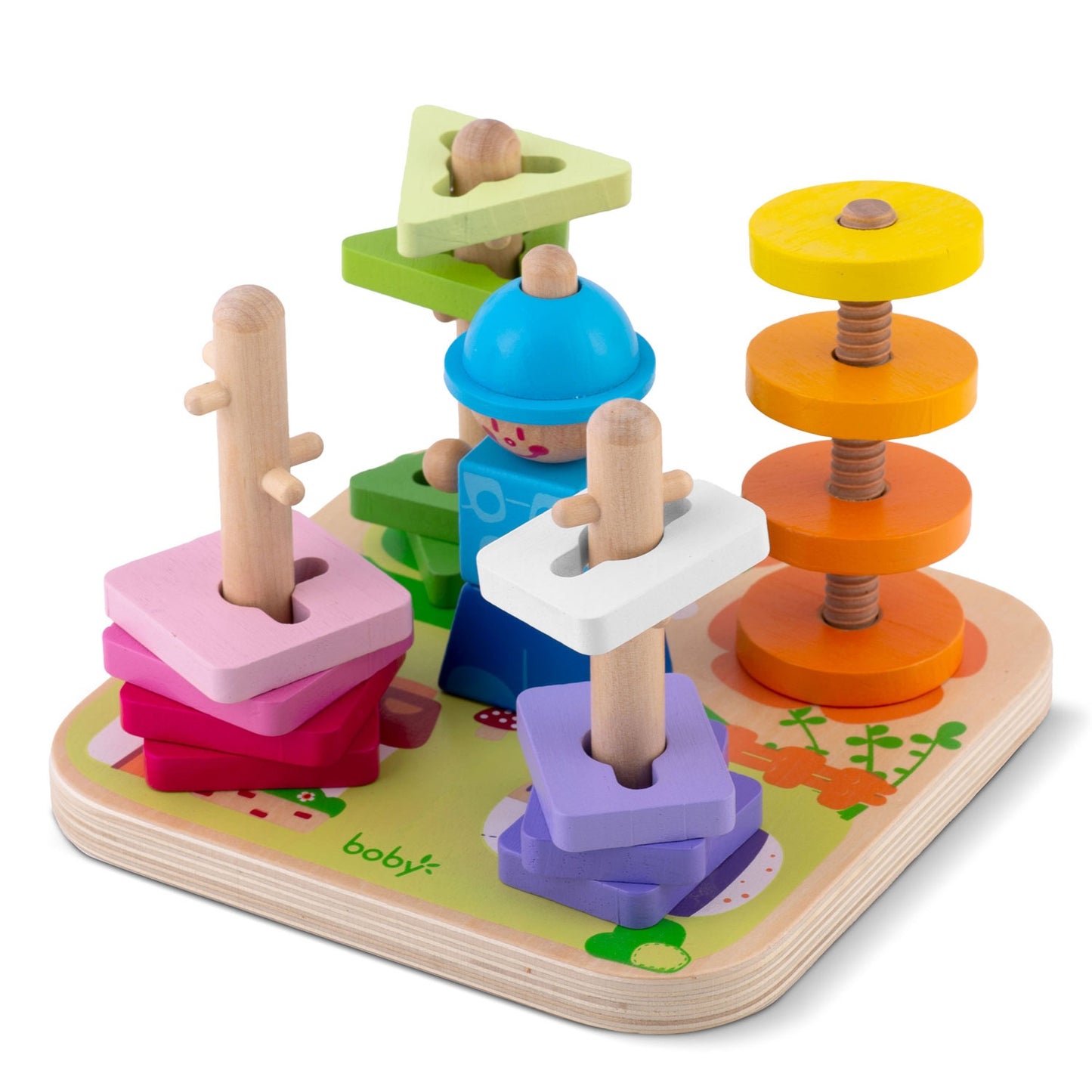 Wooden sorter toy - puzzle RK-866 Ricokids