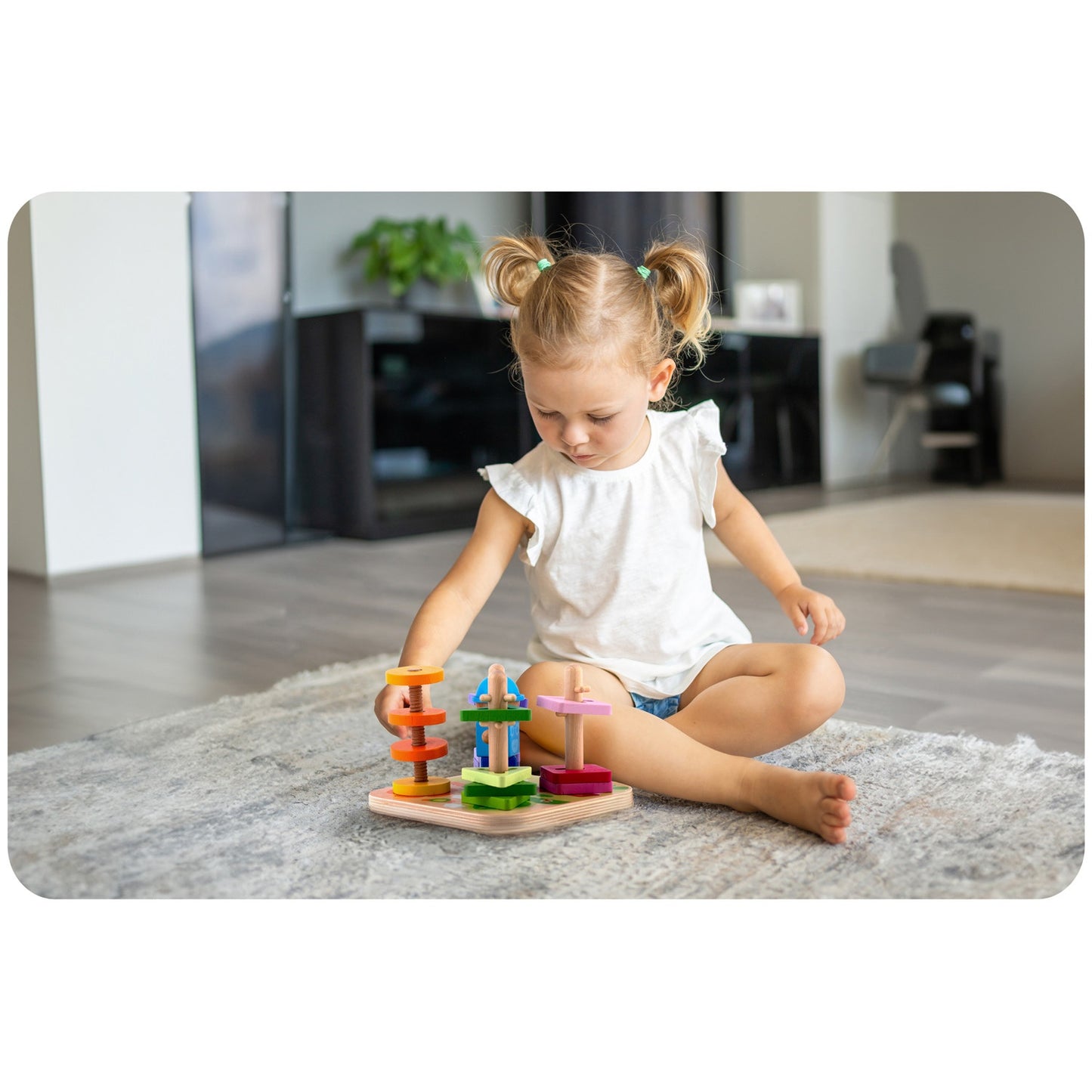 Wooden sorter toy - puzzle RK-866 Ricokids