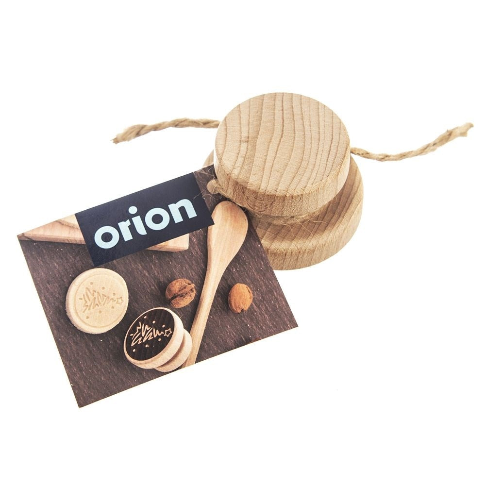 Wooden stamp for Christmas cookies - convenient and easy to use
