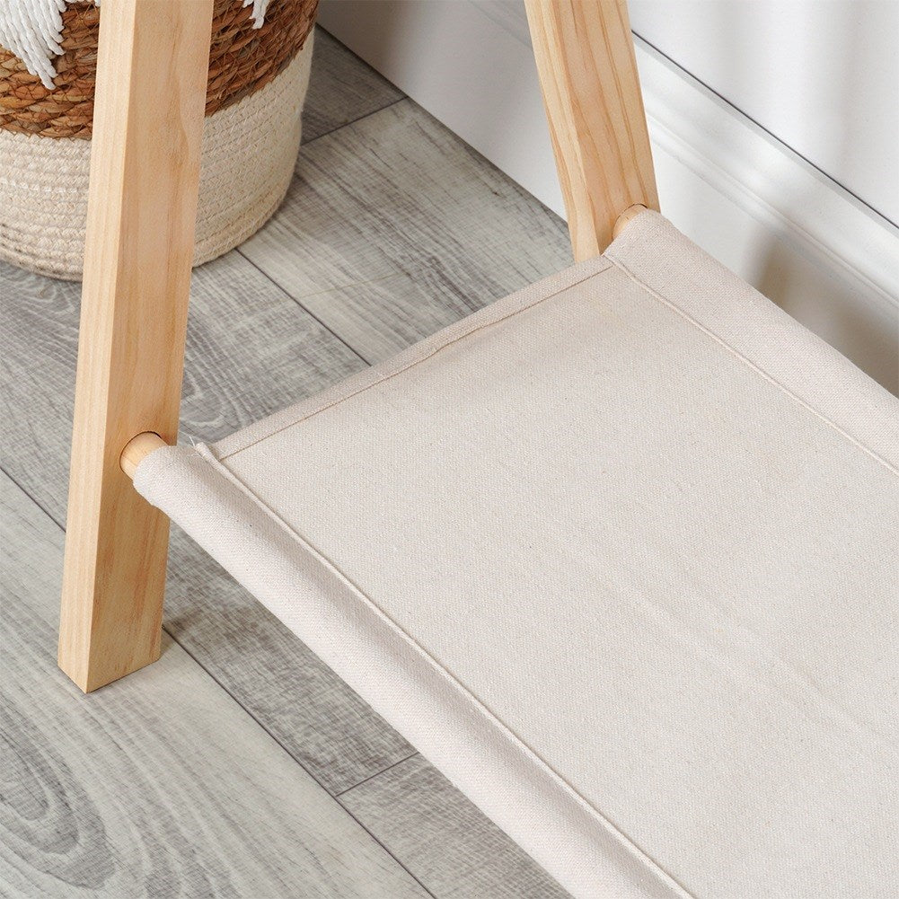 Wooden standing clothes hanger 80.5x30x100 cm