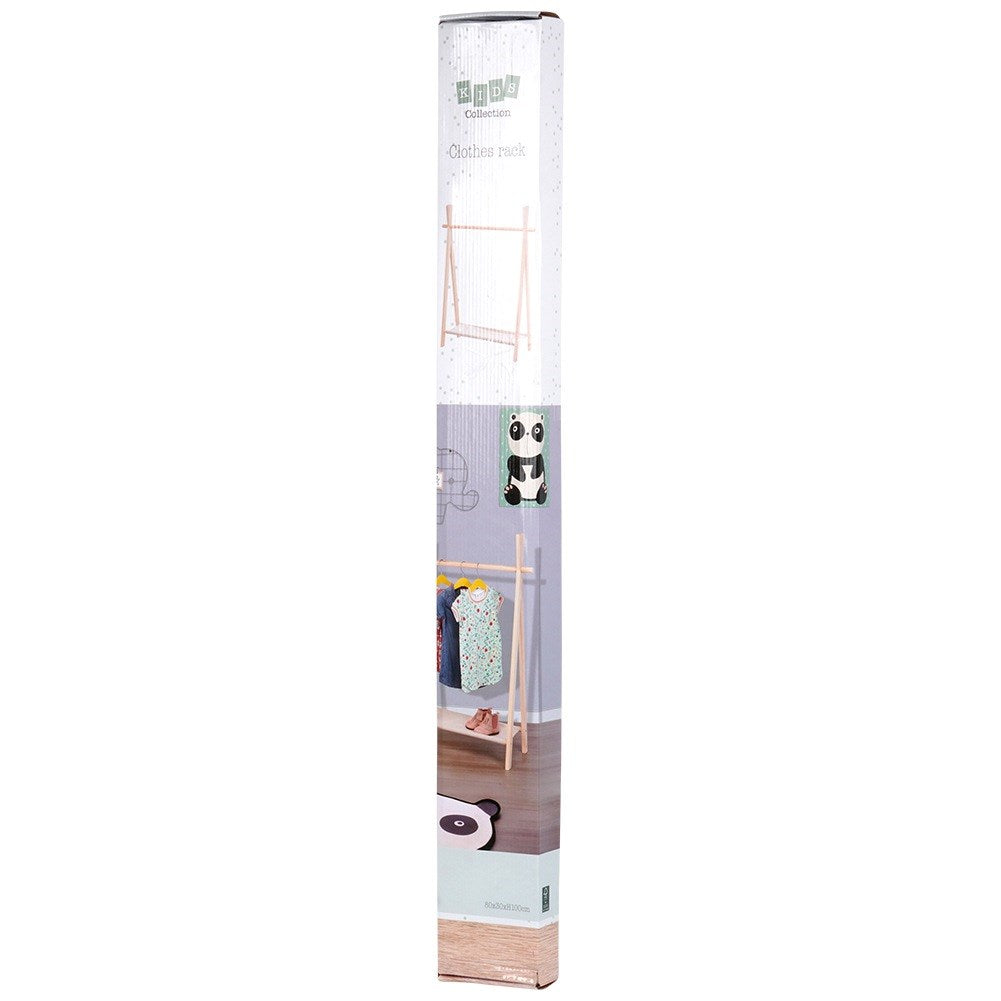 Wooden standing clothes hanger 80.5x30x100 cm