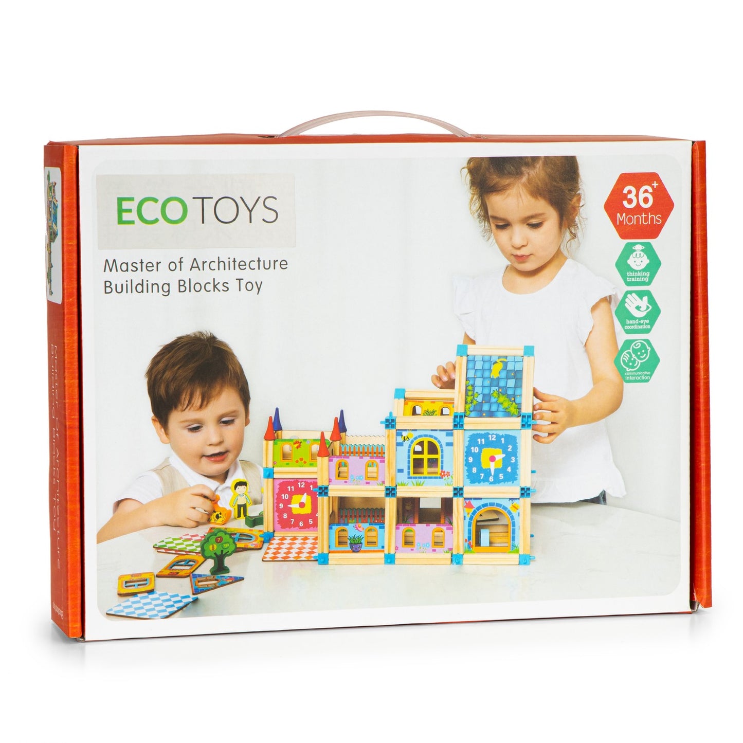 Wooden structural building blocks 6-in-1 house