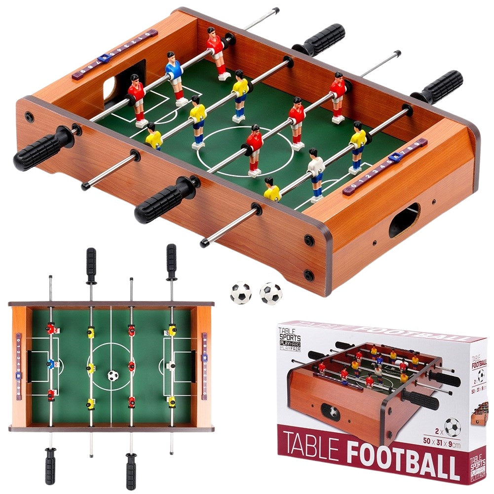 Wooden table football 50x31x9.5 cm