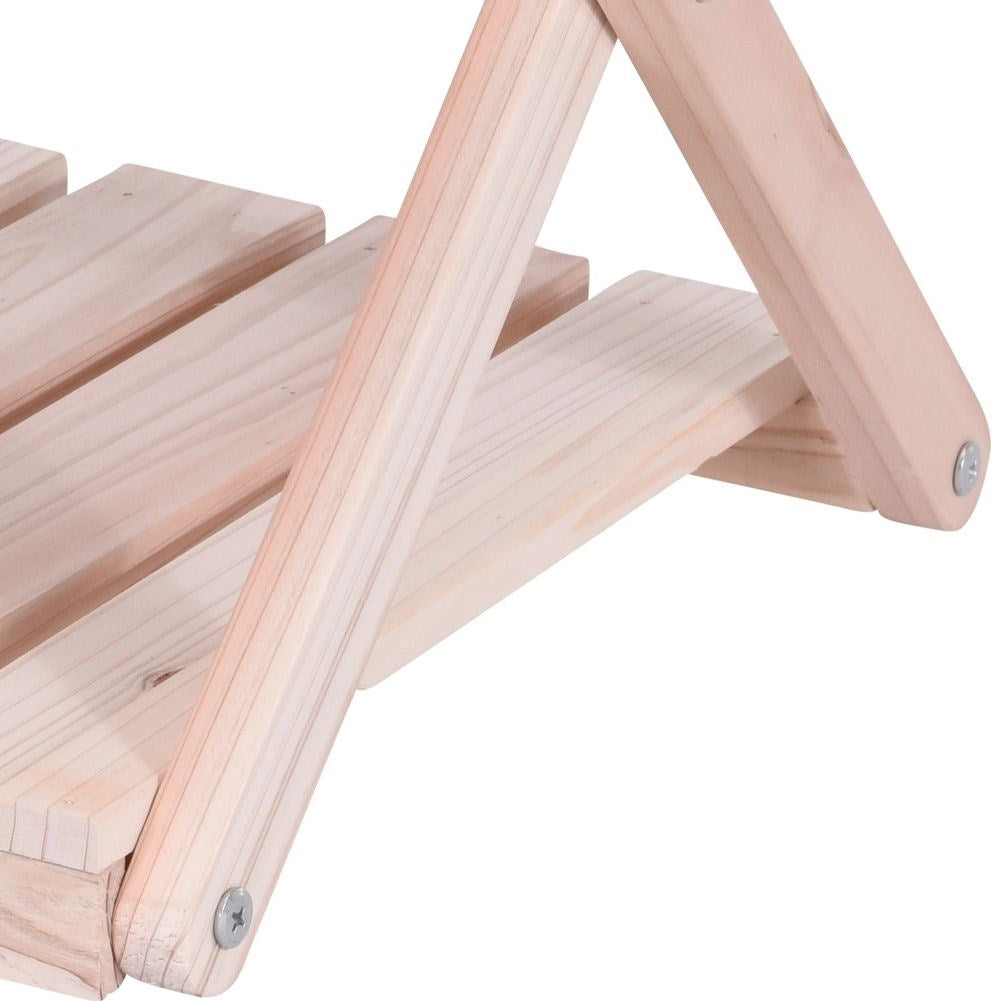 Wooden table for living room, terrace or flower table