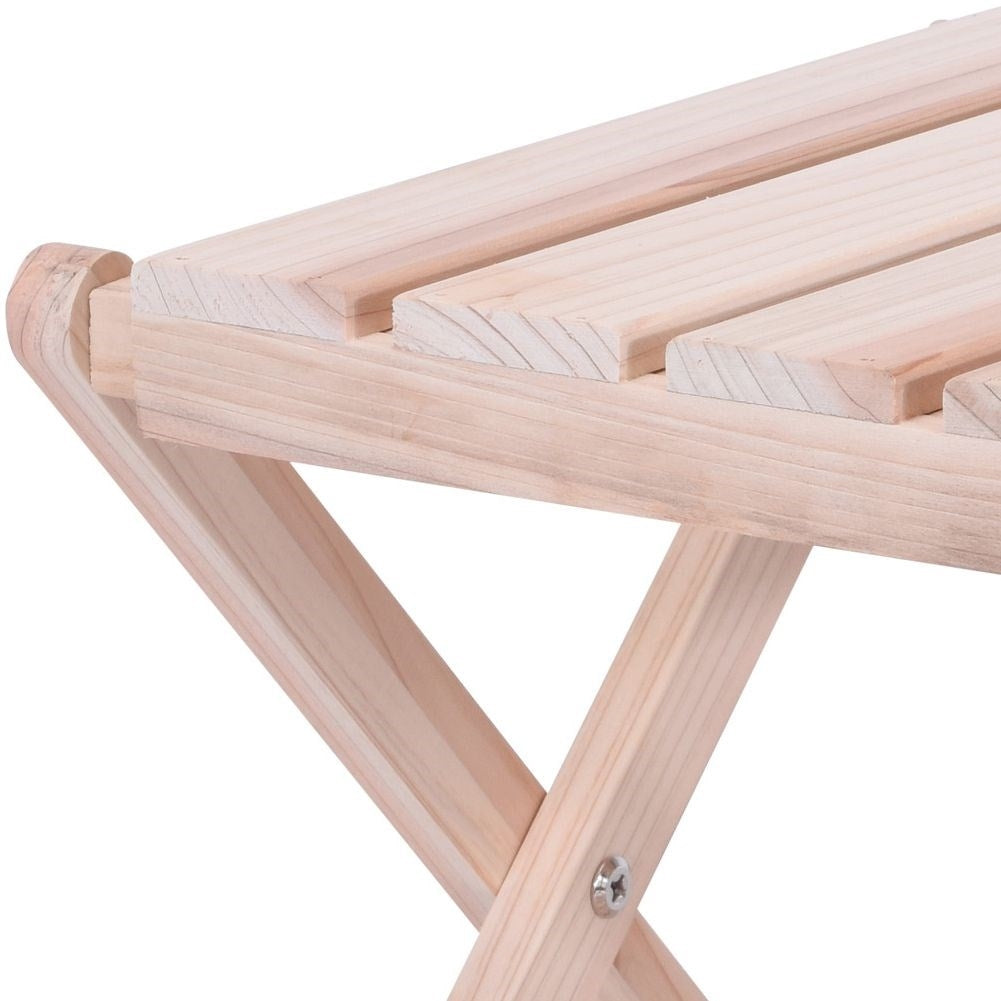 Wooden table for living room, terrace or flower table