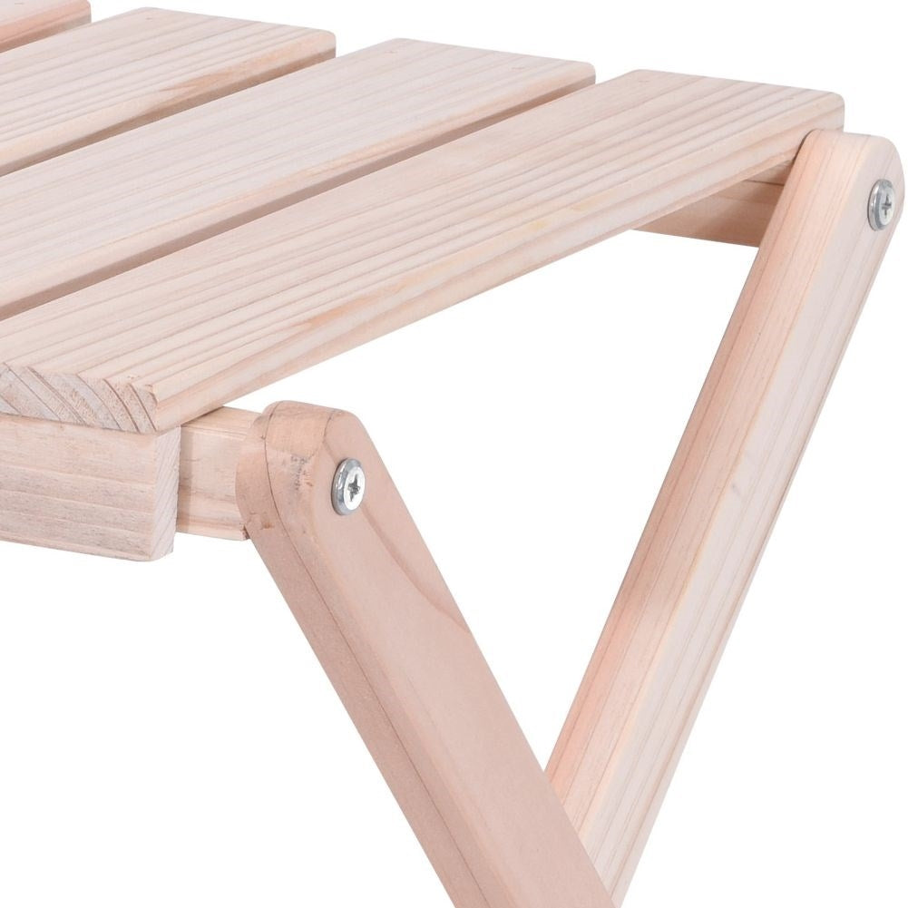 Wooden table for living room, terrace or flower table