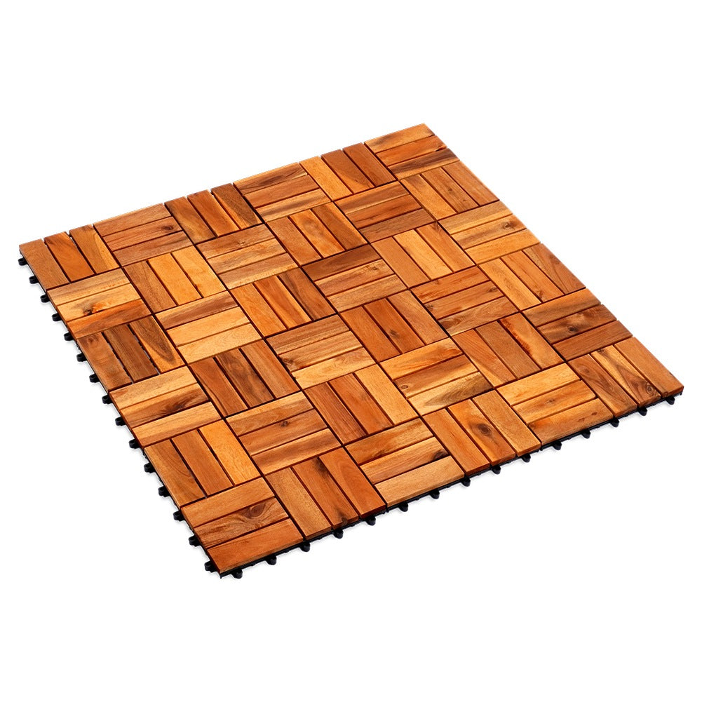 Wooden terrace tiles 30x30 cm 9 pcs.