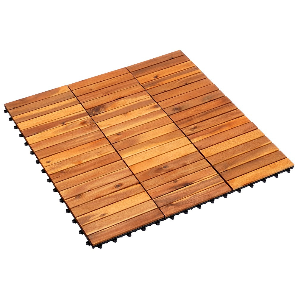 Wooden terrace tiles 30x30 cm 9 pcs.
