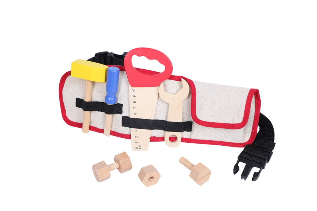 Wooden tools fastening DIY belt ECOTOYS