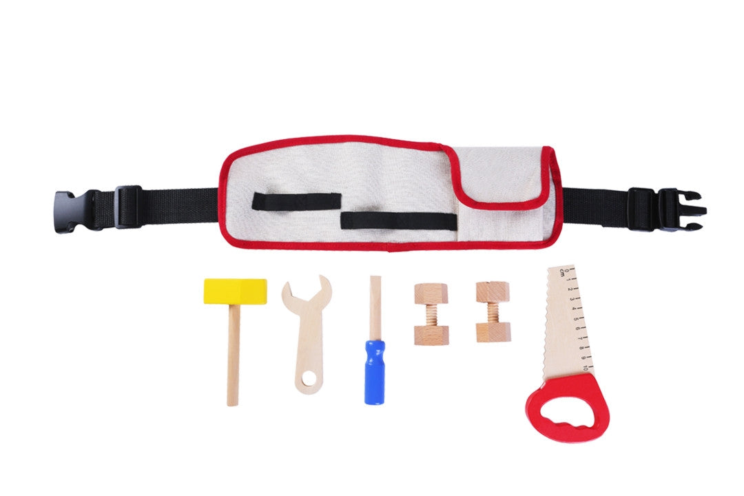 Wooden tools fastening DIY belt ECOTOYS