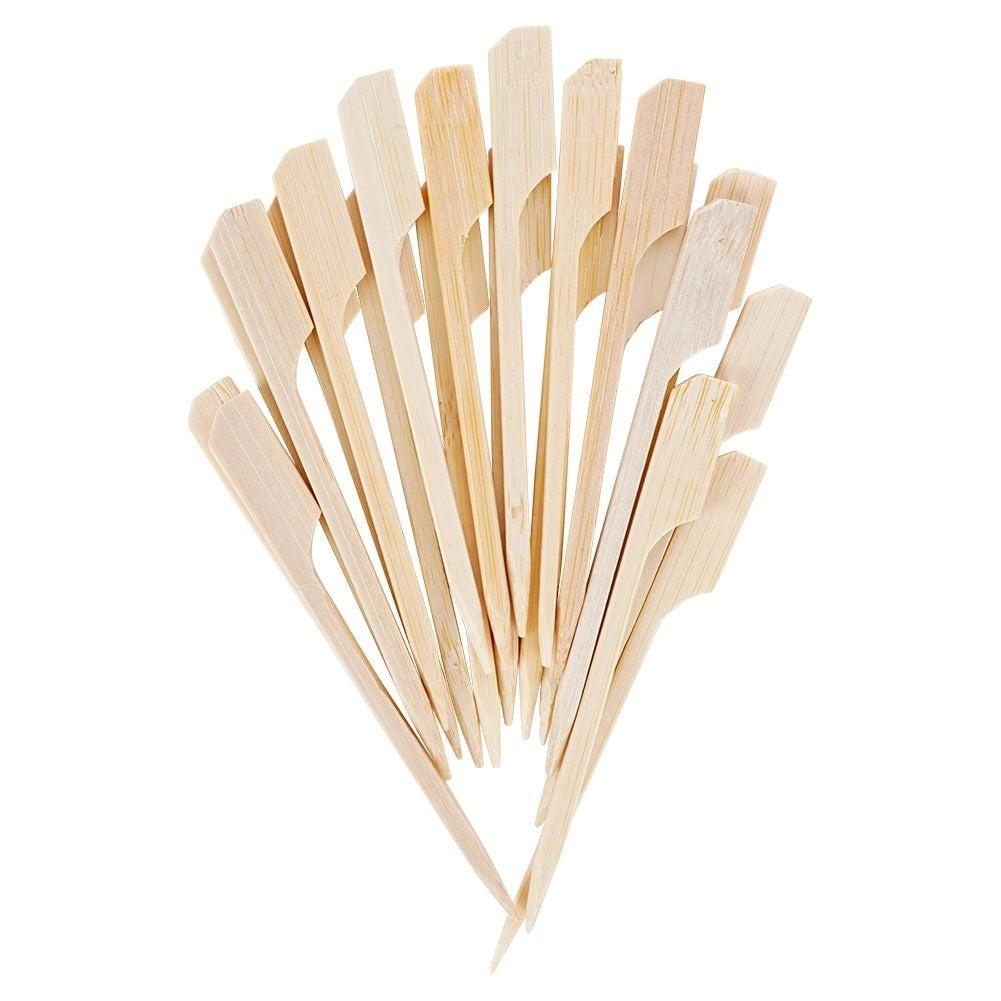 Wooden toothpicks for snacks, appetizers and barbecue skewers