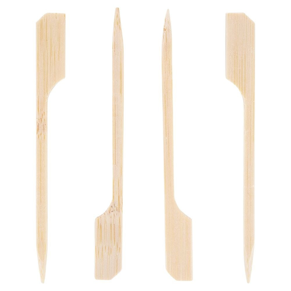 Wooden toothpicks for snacks, appetizers and barbecue skewers