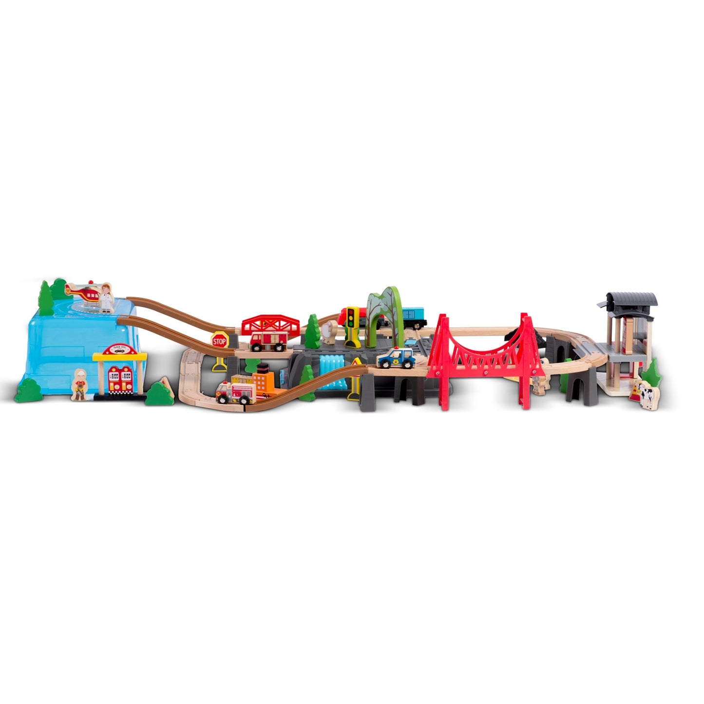 Wooden town train 100 pcs RK-879 Ricokids
